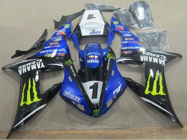 Cheap 2002-2003 Blue Black Graves 1 Yamaha YZF R1 Motorbike Fairing UK