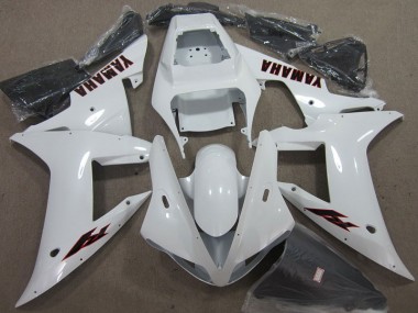 Cheap 2002-2003 White Black Yamaha YZF R1 Motorcycle Fairing Kit UK