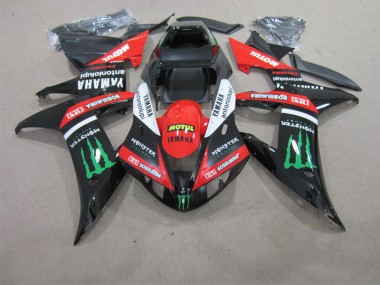 Cheap 2002-2003 Black Red Motul Yamaha YZF R1 Bike Fairings UK
