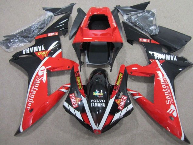 Cheap 2002-2003 Red Black Santander Yamaha YZF R1 Motorcycle Fairings Kits UK Cheap 2002-2003 Red Black Santander Yamaha YZF R1 Motorcycle Fairings Kits UK