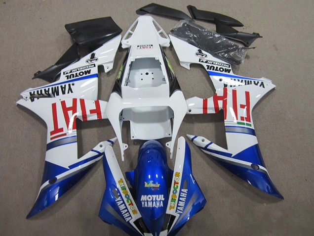 Cheap 2004-2006 Blue White Motul Fiat Yamaha YZF R1 Bike Fairing UK Cheap 2004-2006 Blue White Motul Fiat Yamaha YZF R1 Bike Fairing UK