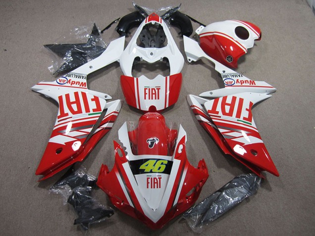 Cheap 2007-2008 Red White Fiat 46 Yamaha YZF R1 Motor Bike Fairings UK Cheap 2007-2008 Red White Fiat 46 Yamaha YZF R1 Motor Bike Fairings UK