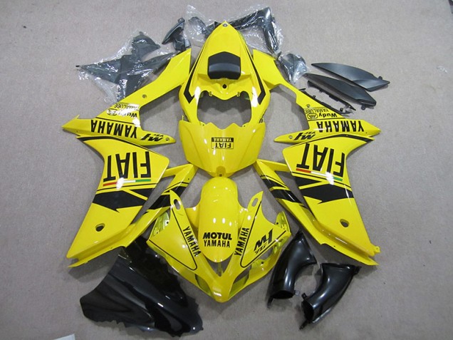 Cheap 2007-2008 Yellow Black Motul Fiat Yamaha YZF R1 Motorcycle Fairing UK Cheap 2007-2008 Yellow Black Motul Fiat Yamaha YZF R1 Motorcycle Fairing UK