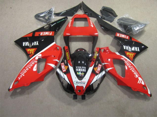 Cheap 2009-2011 Red Black White Santander Yamaha YZF R1 Motorcycle Fairing Kit UK Cheap 2009-2011 Red Black White Santander Yamaha YZF R1 Motorcycle Fairing Kit UK