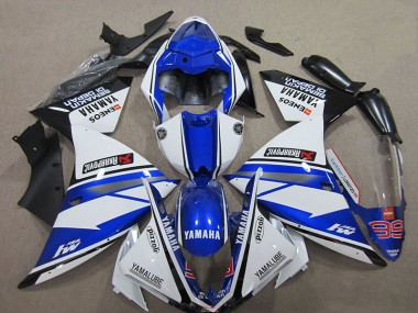 Cheap 2012-2014 Blue White Yamaha YZF R1 Motorbike Fairing UK