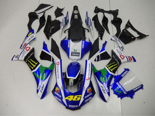 Cheap 2015-2019 Blue Blue White ENEOS Movistar 46 Yamaha YZF R1 Motor Bike Fairings UK Cheap 2015-2019 Blue Blue White ENEOS Movistar 46 Yamaha YZF R1 Motor Bike Fairings UK