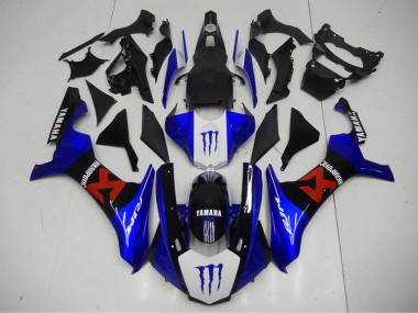 Cheap 2015-2019 Black Blue Yamaha YZF R1 Motorbike Fairing Kits UK