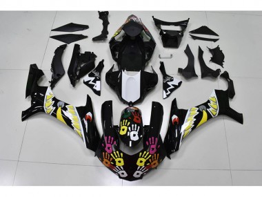 Cheap 2015-2019 Black White Yamaha YZF R1 Motorcylce Fairings UK