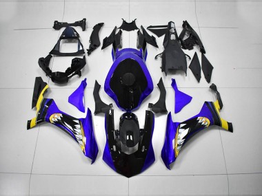 Cheap 2015-2019 Blue Black Yamaha YZF R1 Motorcycle Fairings UK