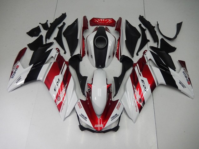 Cheap 2015-2022 Black Red White Yamaha YZF R3 Motorcycle Fairings UK