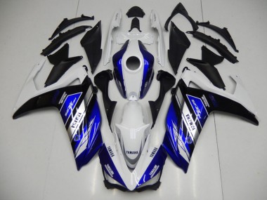 Cheap 2015-2022 Blue White Yamaha YZF R3 Motorcycle Fairing UK