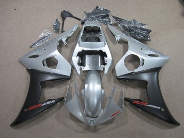 Cheap 2003-2005 Silver Black Yamaha YZF R6 Bike Fairing UK
