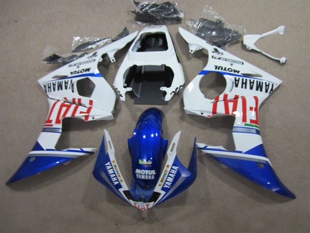 Cheap 2003-2005 White Blue Motul Fiat Yamaha YZF R6 Motorcycle Fairings Kits UK Cheap 2003-2005 White Blue Motul Fiat Yamaha YZF R6 Motorcycle Fairings Kits UK