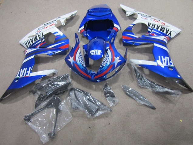 Cheap 2003-2005 Blue White Motul Fiat Yamaha YZF R6 Motorcylce Fairings UK Cheap 2003-2005 Blue White Motul Fiat Yamaha YZF R6 Motorcylce Fairings UK