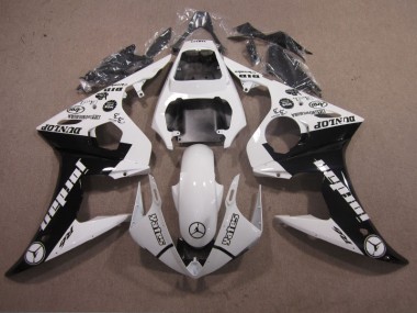 Cheap 2003-2005 White Black Yamaha YZF R6 Motorbike Fairings UK
