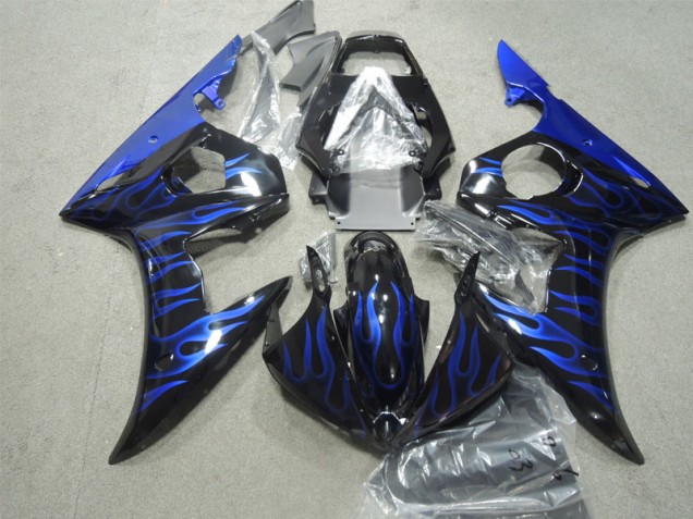Cheap 2003-2005 Black Blue Flame Yamaha YZF R6 Bike Fairings UK Cheap 2003-2005 Black Blue Flame Yamaha YZF R6 Bike Fairings UK
