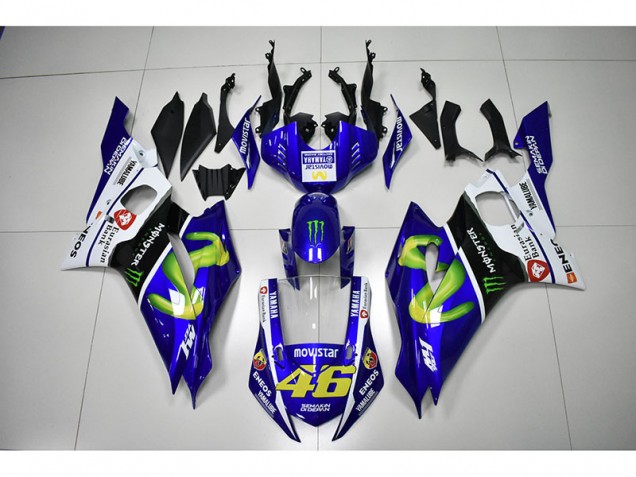 Cheap 2017-2021 Monster Blue Movistar 46 Yamaha YZF R6 Motorcycle Bodywork UK Cheap 2017-2021 Monster Blue Movistar 46 Yamaha YZF R6 Motorcycle Bodywork UK